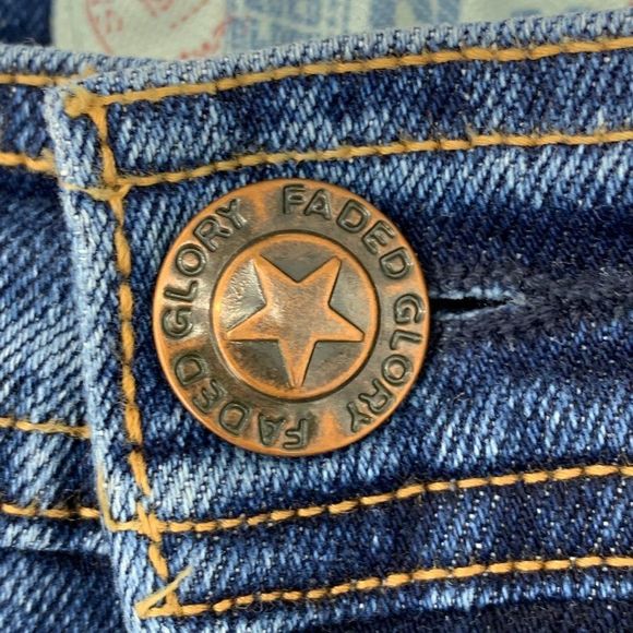 Womens Faded Glory Jeans Straight Relaxed Size 18W Heavy Duty Denim 3082 - Picture 3 of 7